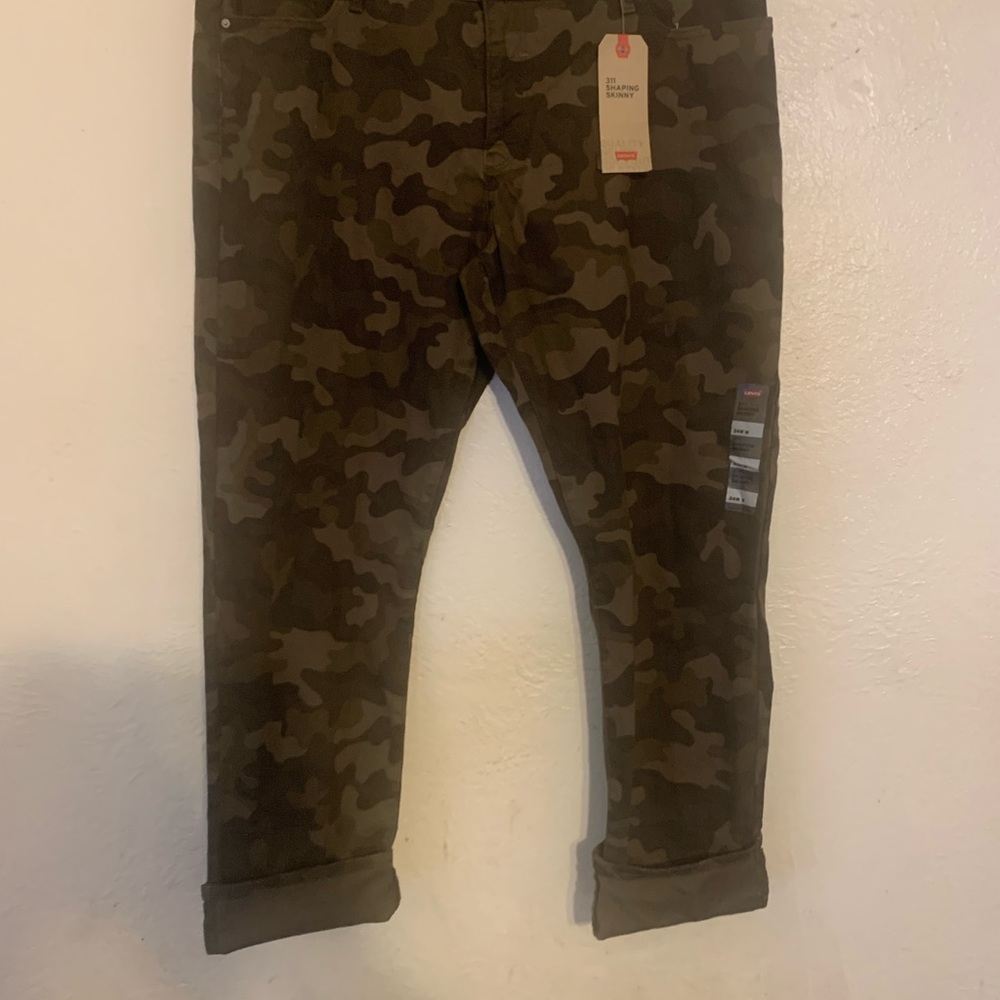 Army print jeans